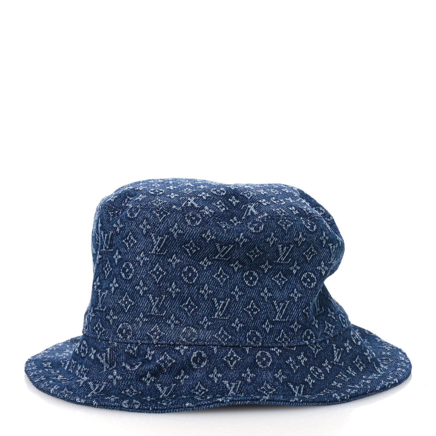 Louis Vuitton Monogram Denim Reversible Everyday Bucket Hat M Blue 4 of 13