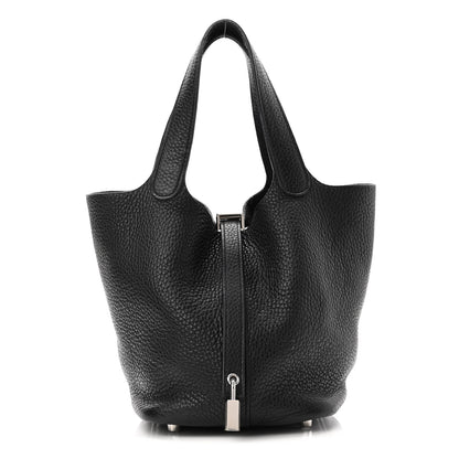 Hermes Taurillon Clemence Picotin Lock 18 PM Black 1 of 10