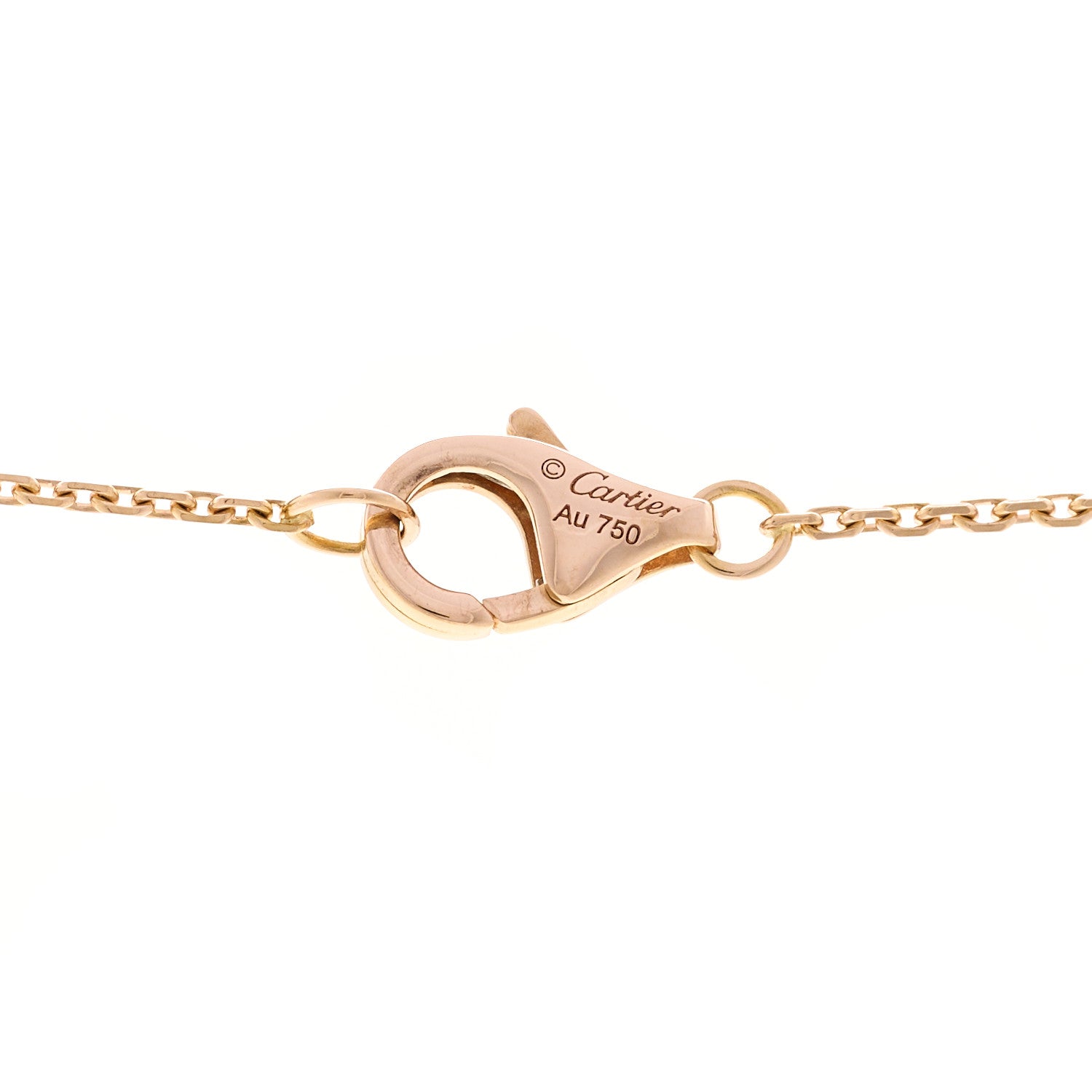 Cartier 18K Pink Gold Diamond Etincelle De Cartier Pendant Necklace 4 of 6