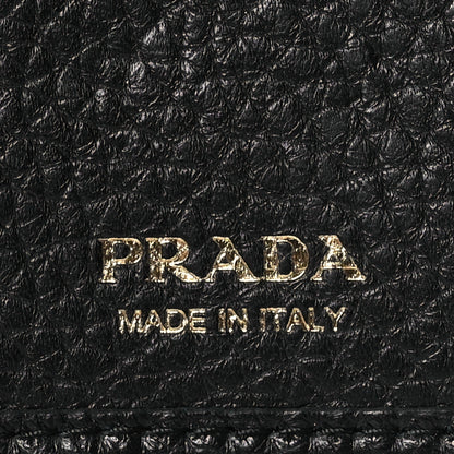 Prada Vitello Grain Move 6 Key Holder Black 8 of 9
