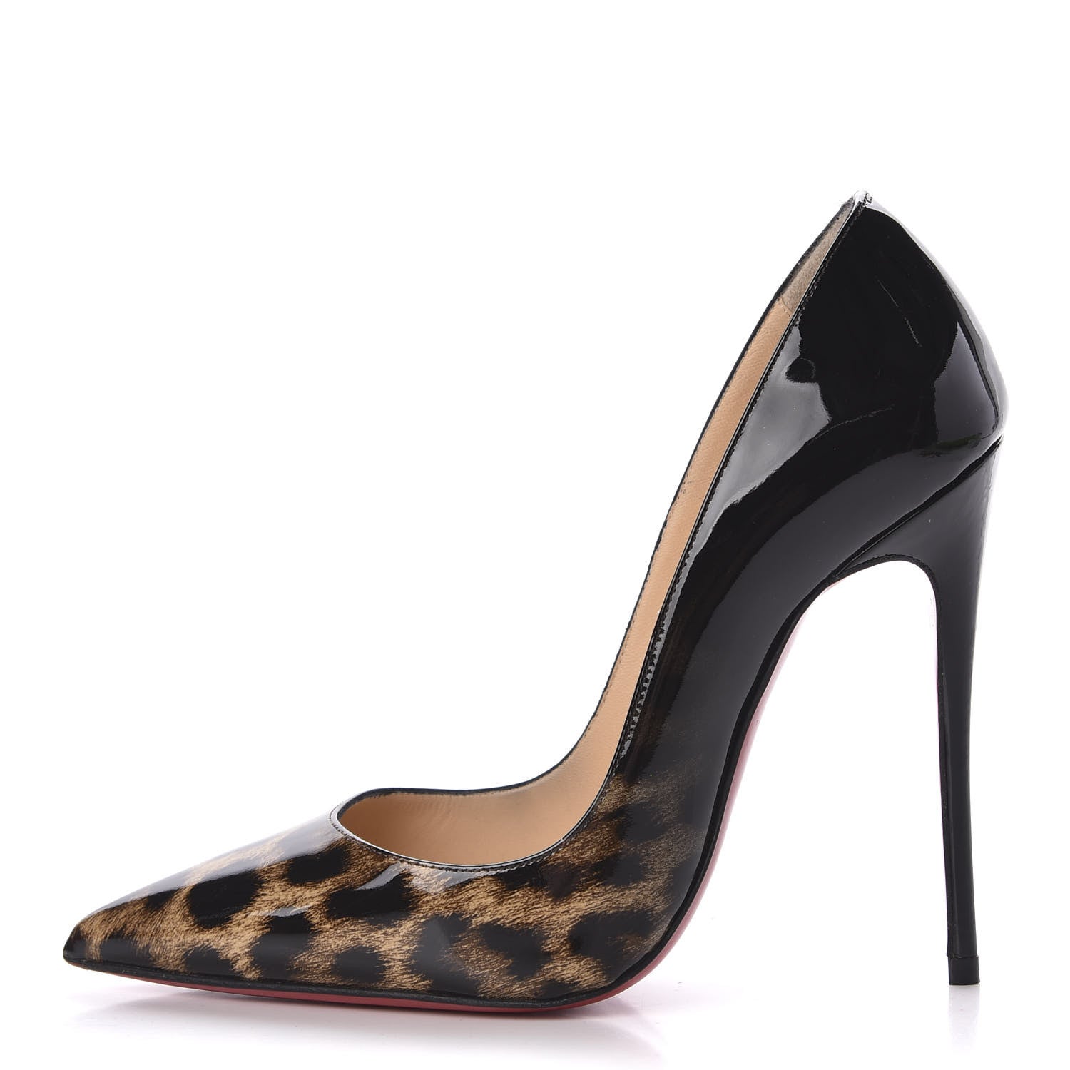 Christian Louboutin Patent Degrade Leopard So Kate 120 Pumps 35 Leopard Black 1 of 9