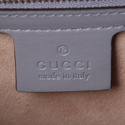 Gucci Calfskin Small Sylvie Shoulder Bag Deep Grey 8 of 9