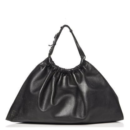 Gucci Calfskin Gathered Handbag Black 1 of 15