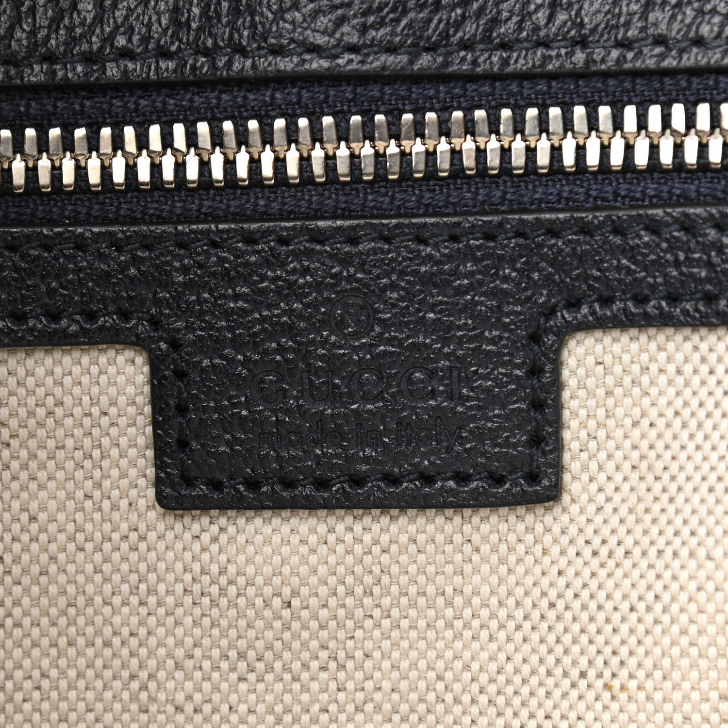 Gucci GG Supreme Monogram Textured Dollar Calfskin Small Retro Interlocking G Tote Bag Beige Blue 6 of 8