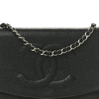 Chanel Caviar Timeless CC Wallet On Chain WOC Black 8 of 10