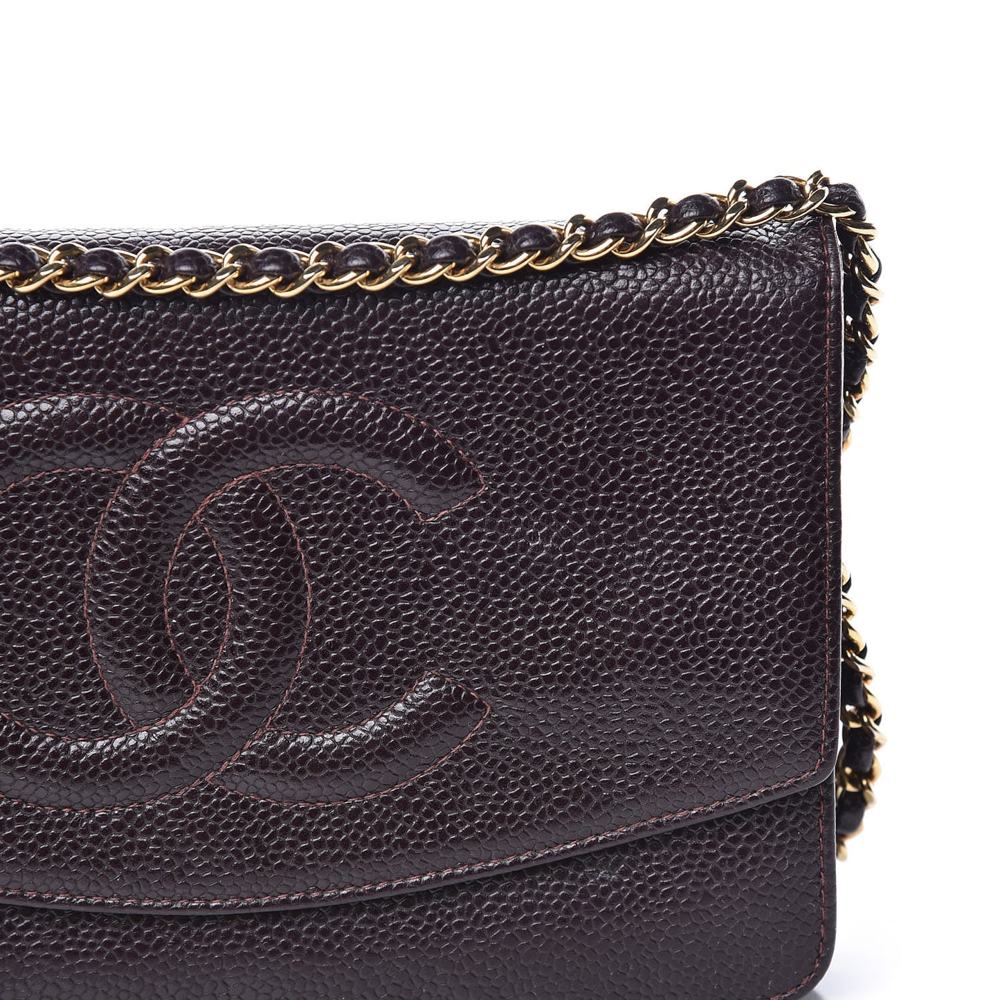 Caviar Timeless CC Wallet On Chain WOC Dark Brown