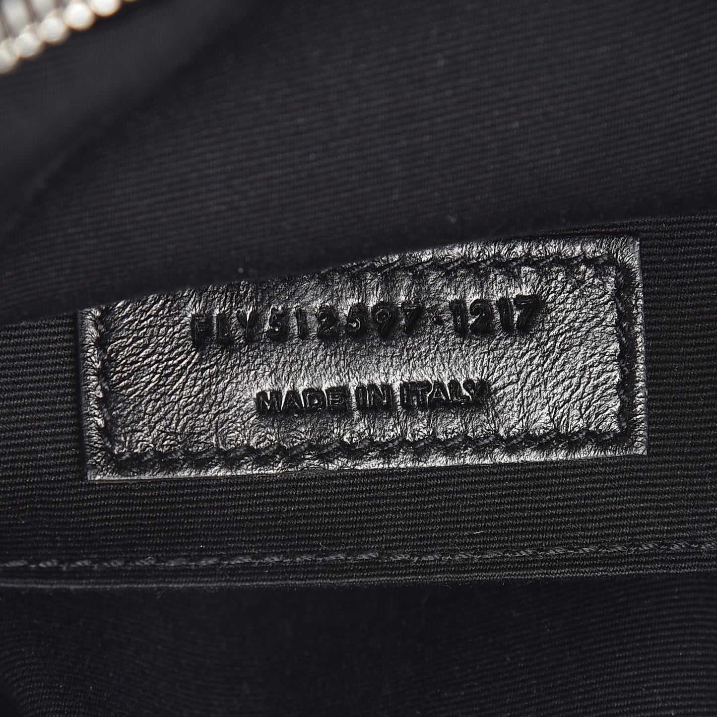 Calfskin Heart Embossed Monogram Lou Camera Bag Black