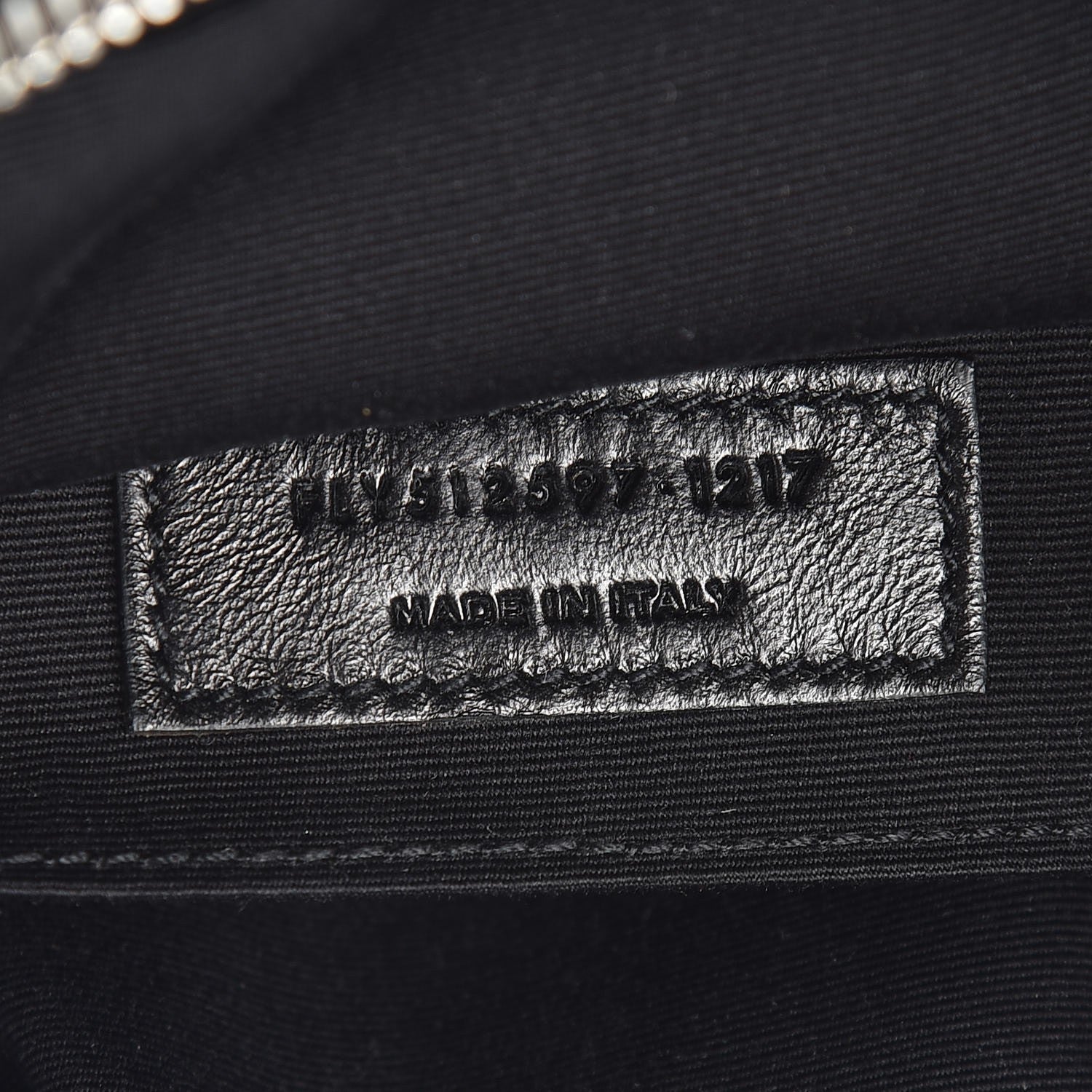 Saint Laurent Calfskin Heart Embossed Monogram Lou Camera Bag Black 8 of 8