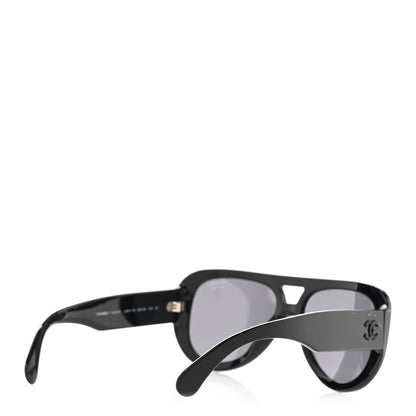 Chanel Resin Polarized Sunglasses 5423-B Black 4 of 10