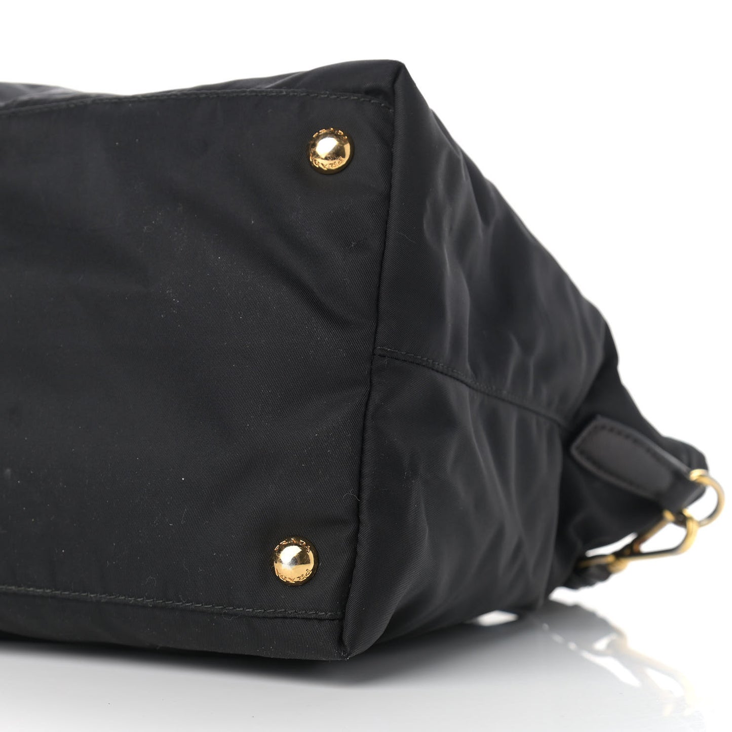 Tessuto Nylon Saffiano Tote Black