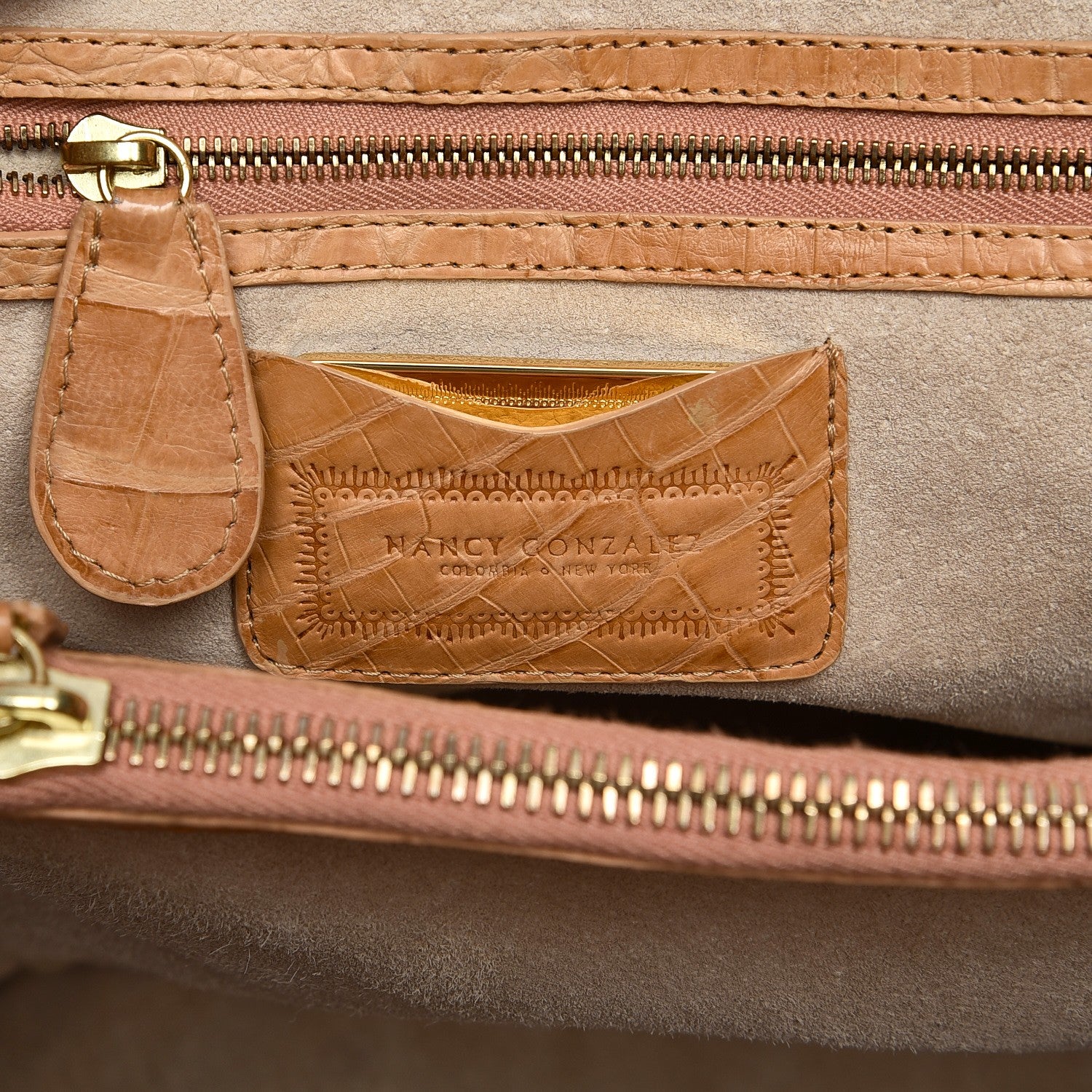 Nancy Gonzalez Crocodile Tote Beige 6 of 11