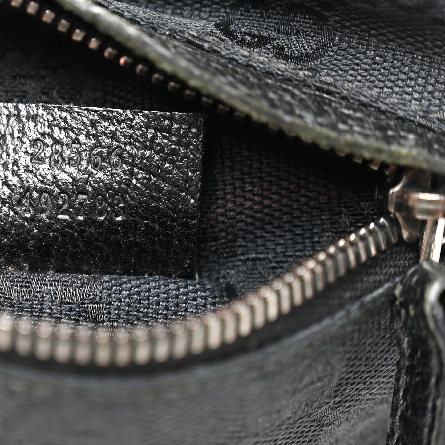 GG Monogram Double Pocket Belt Bag Black