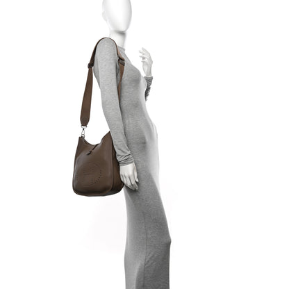 Hermes Taurillon Clemence Evelyne III PM Etoupe 2 of 12