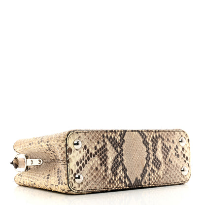 Louis Vuitton Snakeskin Capucines BB Naturel 4 of 9