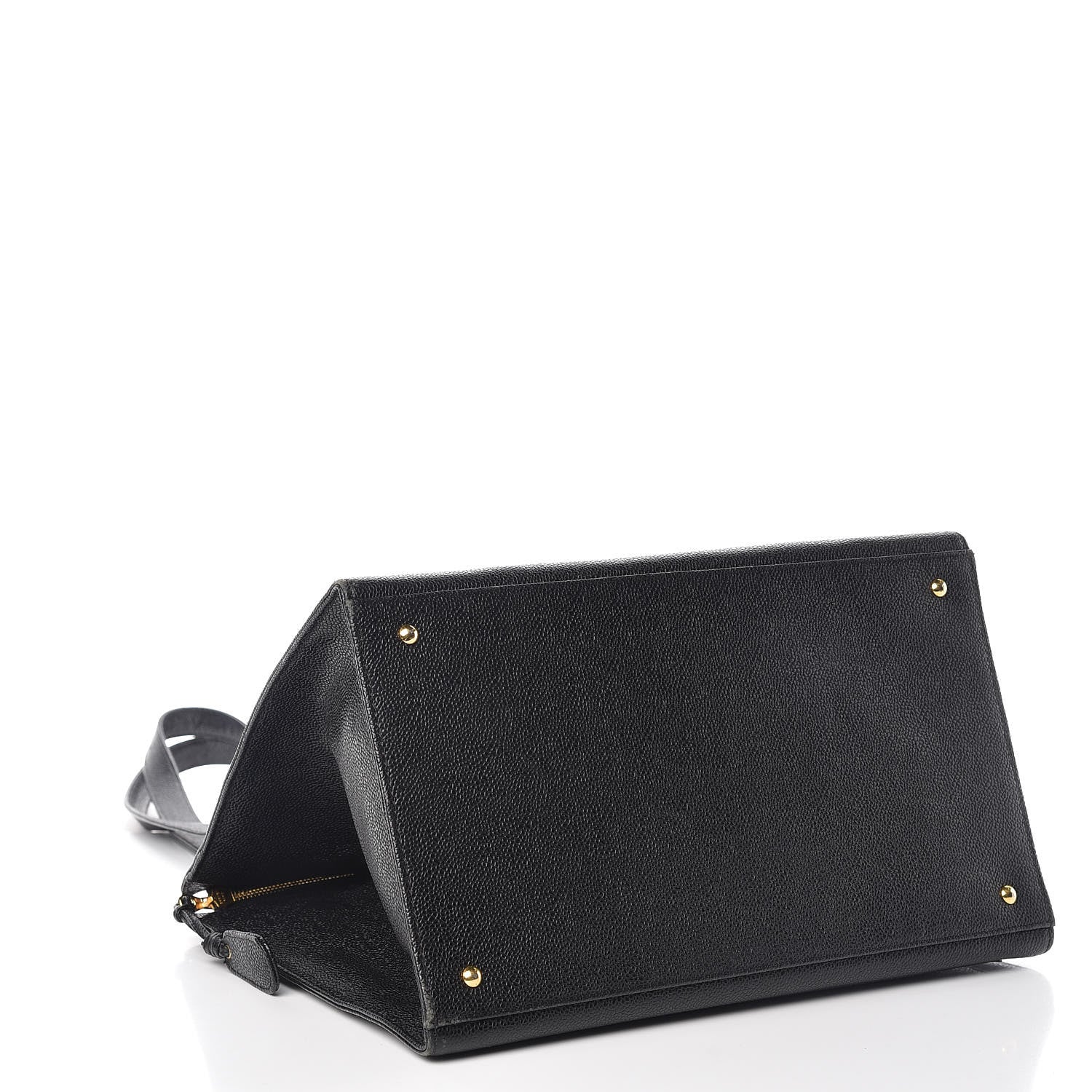 Chanel Caviar Large CC Shoulder Bag Black 4 of 13