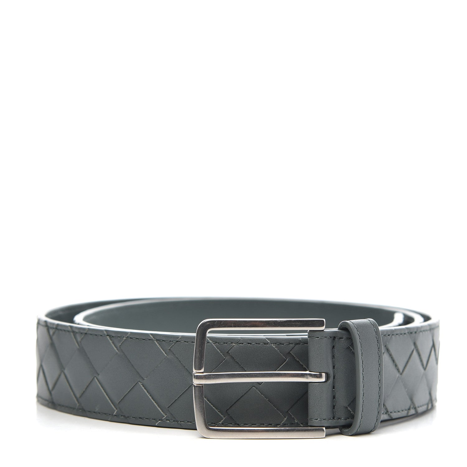 Bottega Veneta Nappa Intrecciato Belt 100 40 Slate 1 of 5