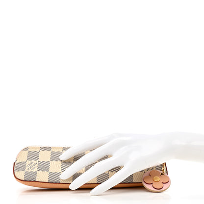 Louis Vuitton Damier Azur Elizabeth Pencil Pouch Rose Ballerine 2 of 7