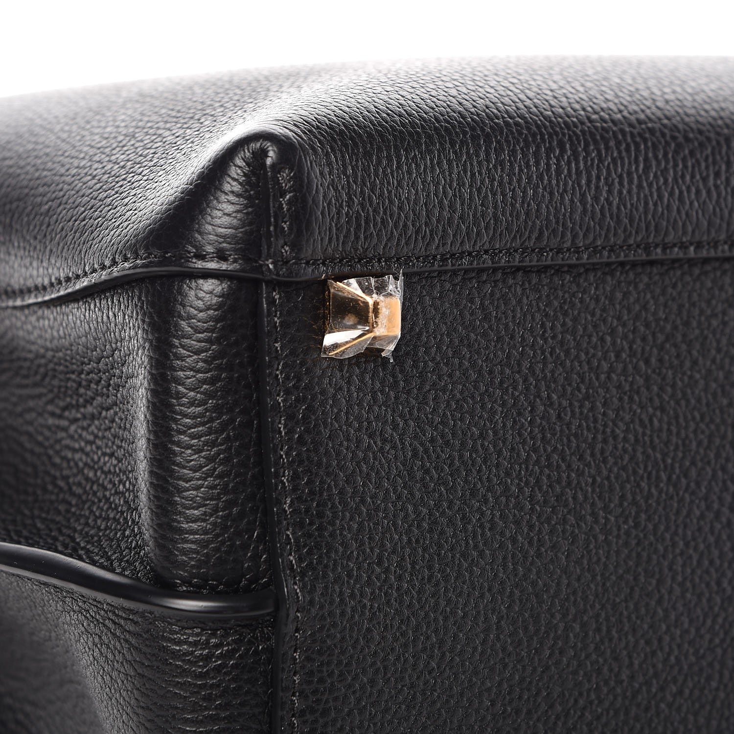 MCM Grained Calfskin Medium Milla Tote Black 6 of 11