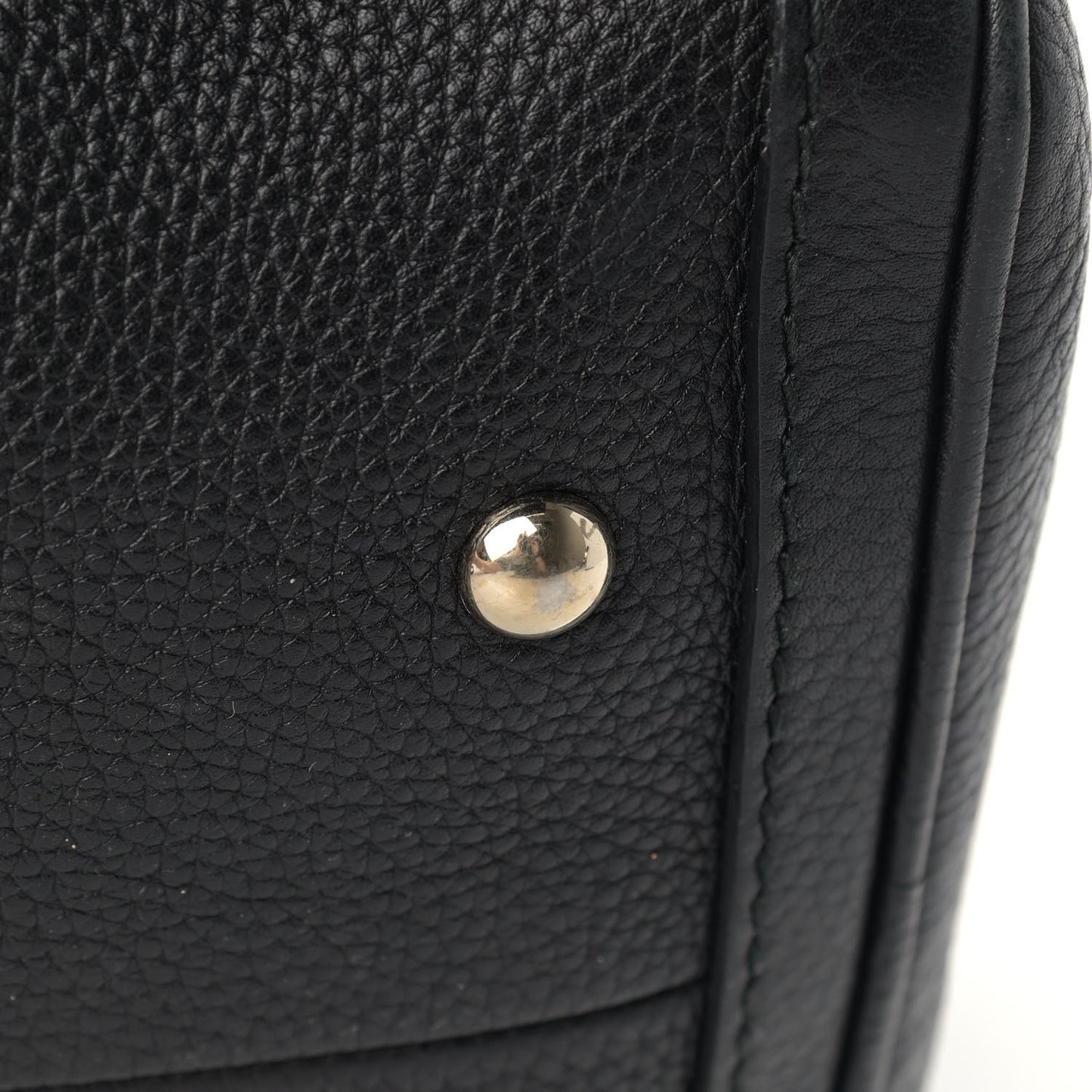 Calfskin Vintage Web Medium Boston Black