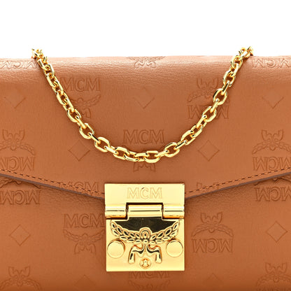 MCM Calfskin Ottomar Large Patricia Wallet On Chain Cognac 7 of 9