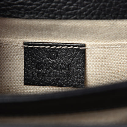 Gucci Dollar Calfskin Crystal Web Mini Dionysus Bamboo Top Handle Bag Black Black Diamond 6 of 10