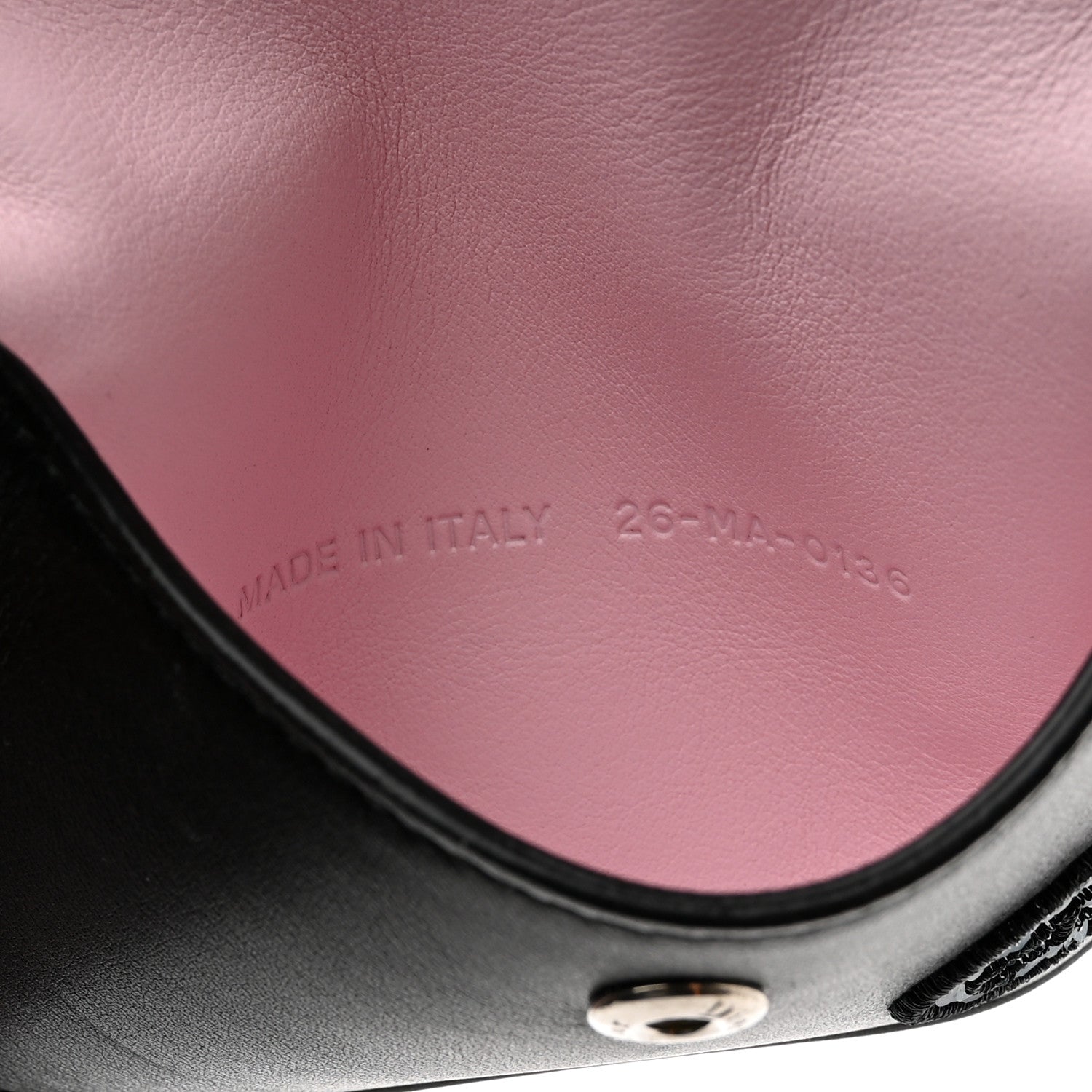 Christian Dior Calfskin Sequin Diorissimo Trio Pass-Mo Coin Case Charm Black 5 of 10