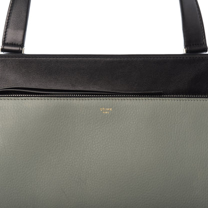 Celine Calfskin Medium Bi-Color Edge Shoulder Bag Almond 10 of 10