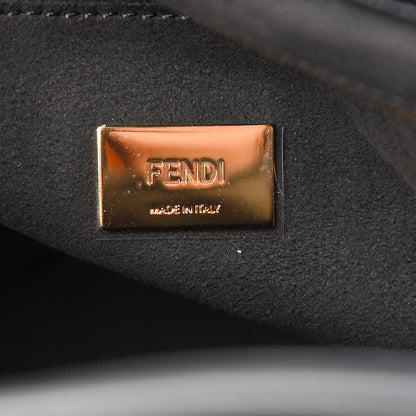 Fendi Vitello Glacier Small FF Tote Black 5 of 9