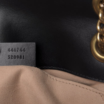 Gucci Calfskin Matelasse Mini GG Marmont Shoulder Bag Black 9 of 9
