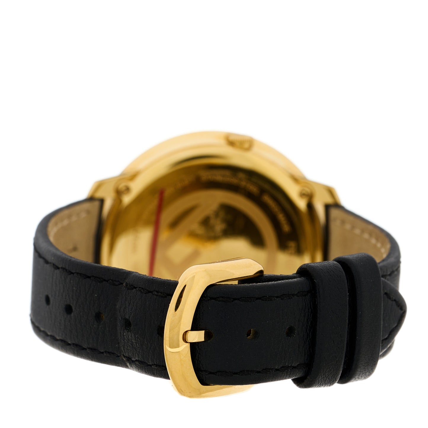 Stainless Steel Calfskin 36mm Fendi Run Away Quartz Watch Black