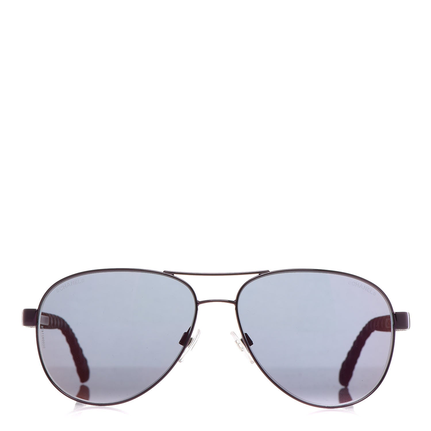Chanel Mirrored Aviator Sunglasses 4204-Q Purple 2 of 8