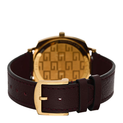 Gucci Stainless Steel Alligator 35mm Grip Quartz Watch Burgundy 3 of 4