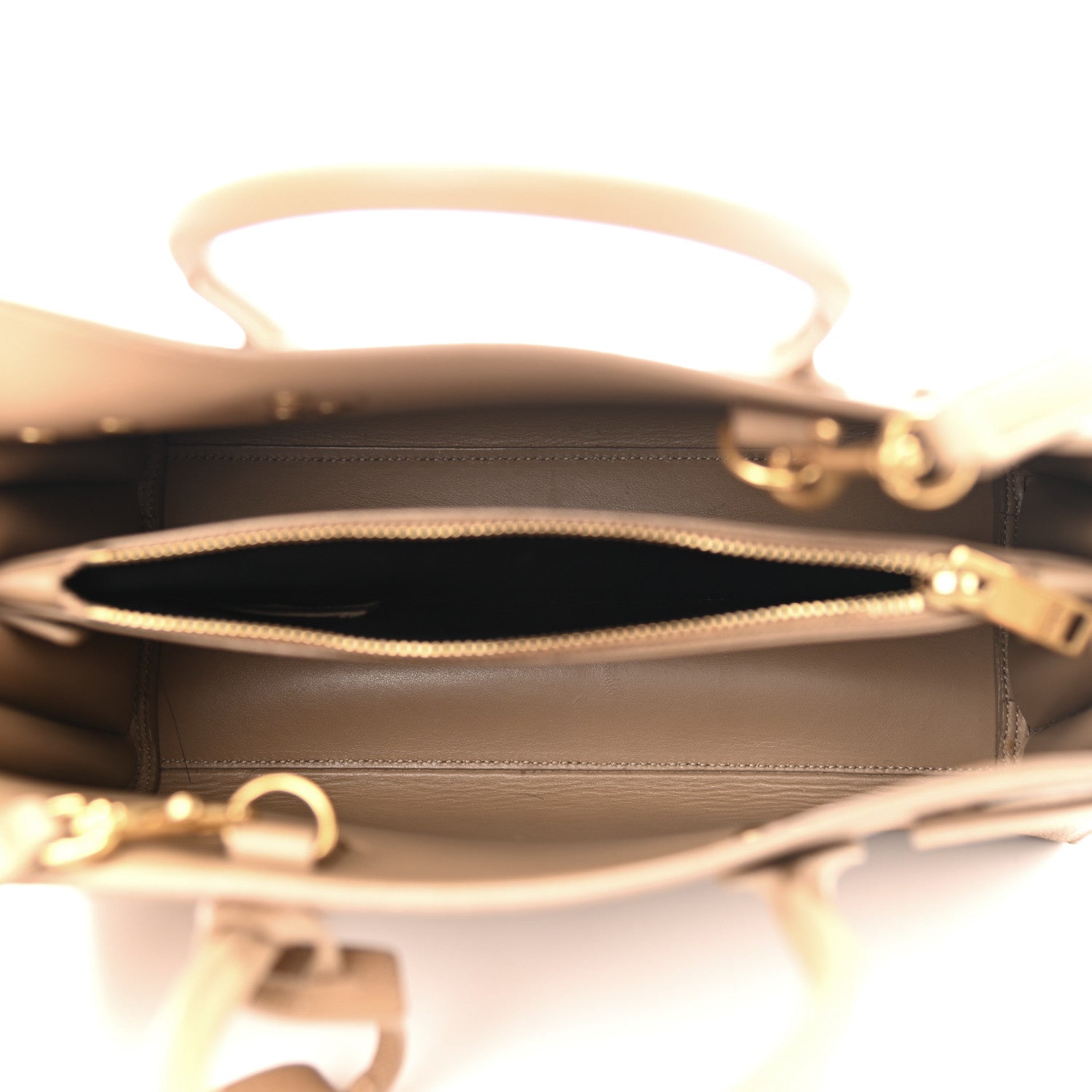 Saint Laurent Grained Calfskin Baby Sac De Jour Taupe 5 of 16