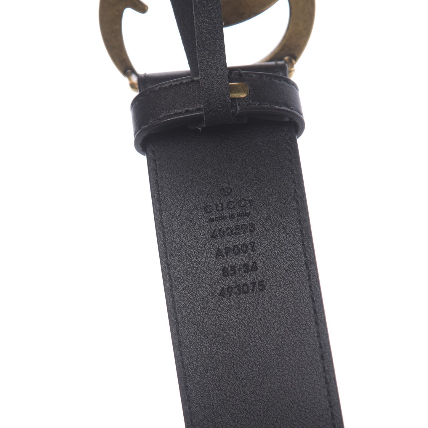 Calfskin Double G 40mm Belt 85 34 Black