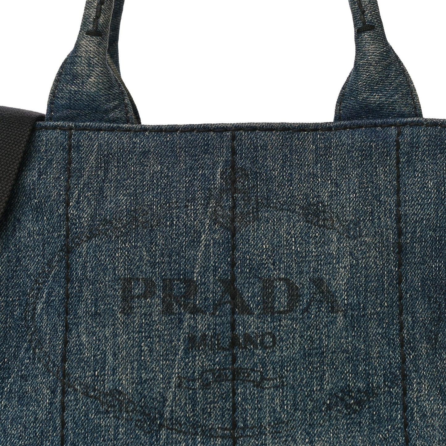 Denim Small Logo Tote Avio