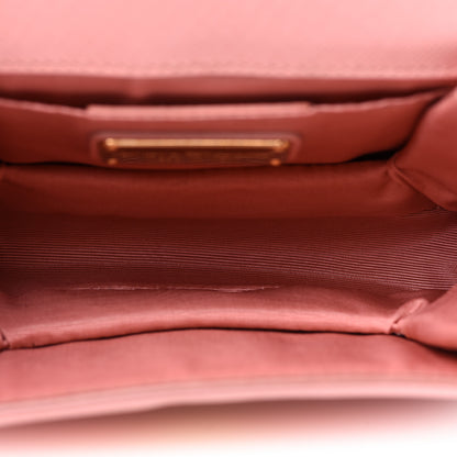 Salvatore Ferragamo Hammered Calfskin Mini Vara Bow Crossbody Bag Pink 7 of 12
