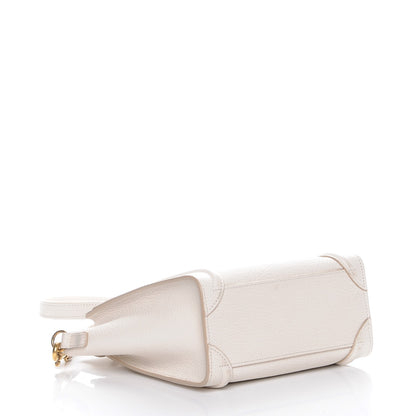 Celine Goatskin Nano Luggage White 4 of 10