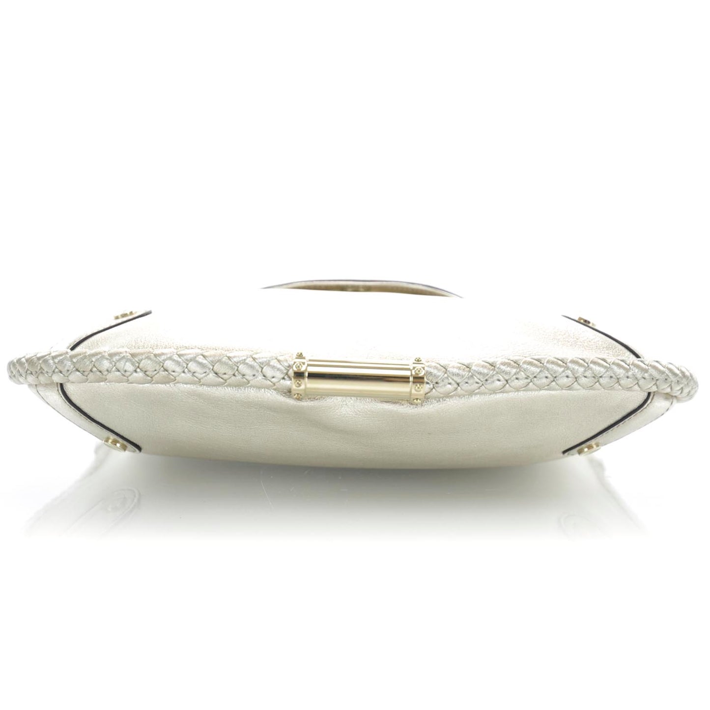 Leather Britt Tassel Shoulder Bag Metallic