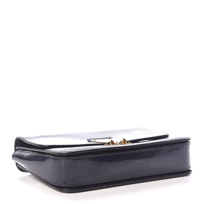 Valentino Garavani Patent L'Amour Rockstud Shoulder Bag Marine 4 of 12