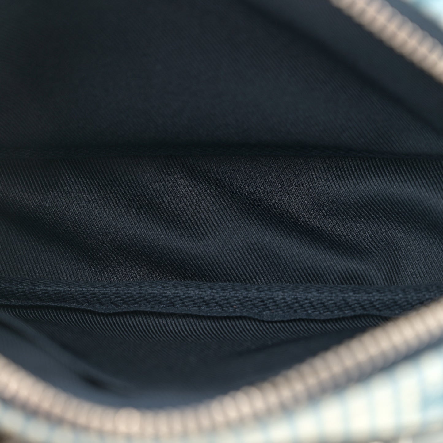 Hickory Stripes Denim Monogram Watercolor Outdoor Pouch Blue