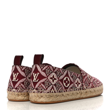 Louis Vuitton Jacquard Since 1854 Starboard Espadrille Flats 37 Bordeaux 4 of 14