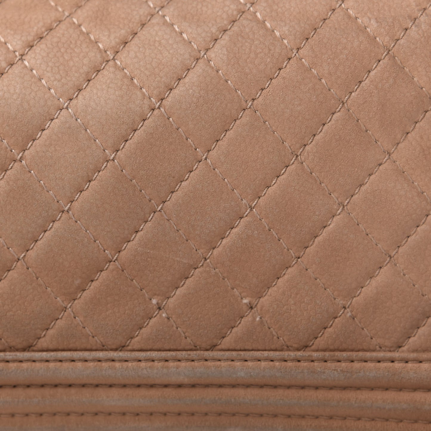 Iridescent Caviar Quilted Medium Boy Flap Beige