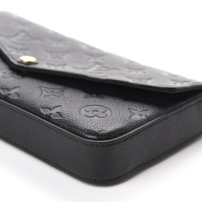 Louis Vuitton Empreinte Pochette Felicie Chain Wallet Black 7 of 15