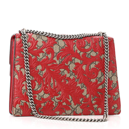 Gucci GG Supreme Monogram Arabesque Medium Dionysus Shoulder Bag Hibiscus Red 3 of 12