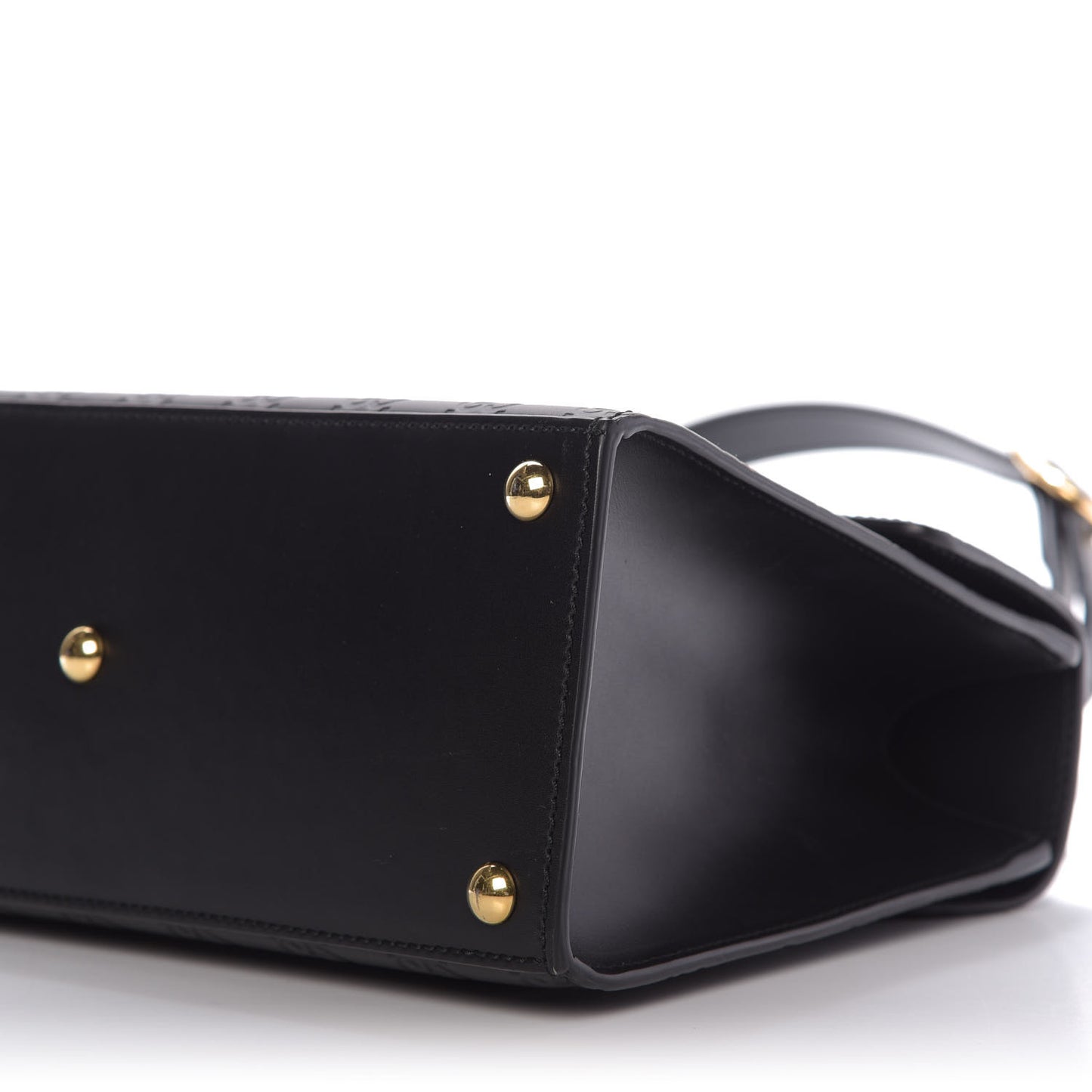 Guccissima Signature Small Padlock Top Handle Bag Black