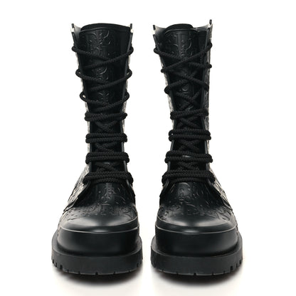 Christian Dior Oblique Rubber Diorcamp Boots 36 Black 2 of 7