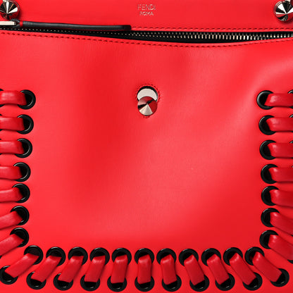 Fendi Vitello Baltico Dolce Shiny Nappa DotCom Satchel Caipiroska Bubblegum 7 of 9