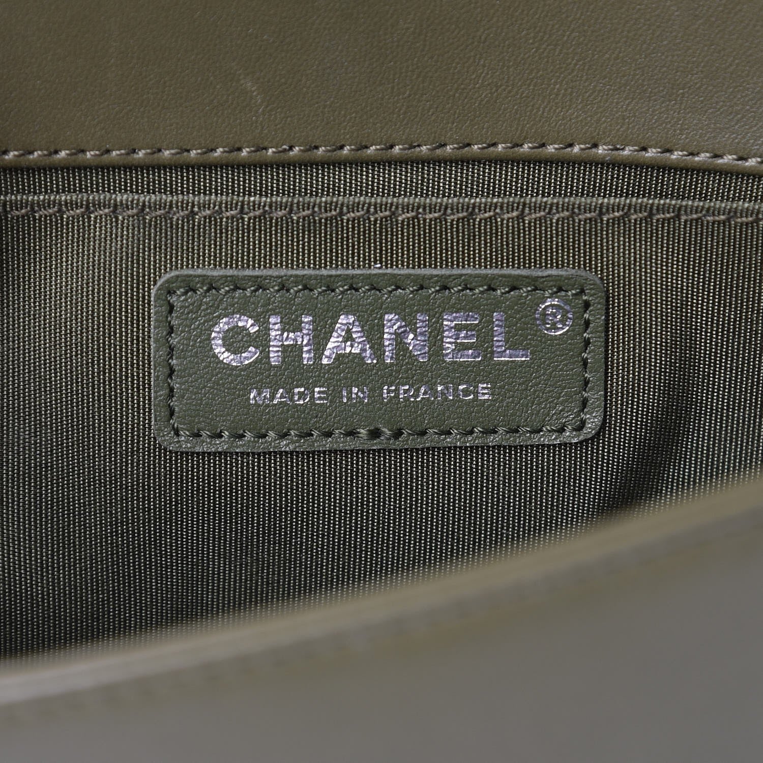 Chanel Tweed Lambskin Small Boy Flap Khaki 7 of 19