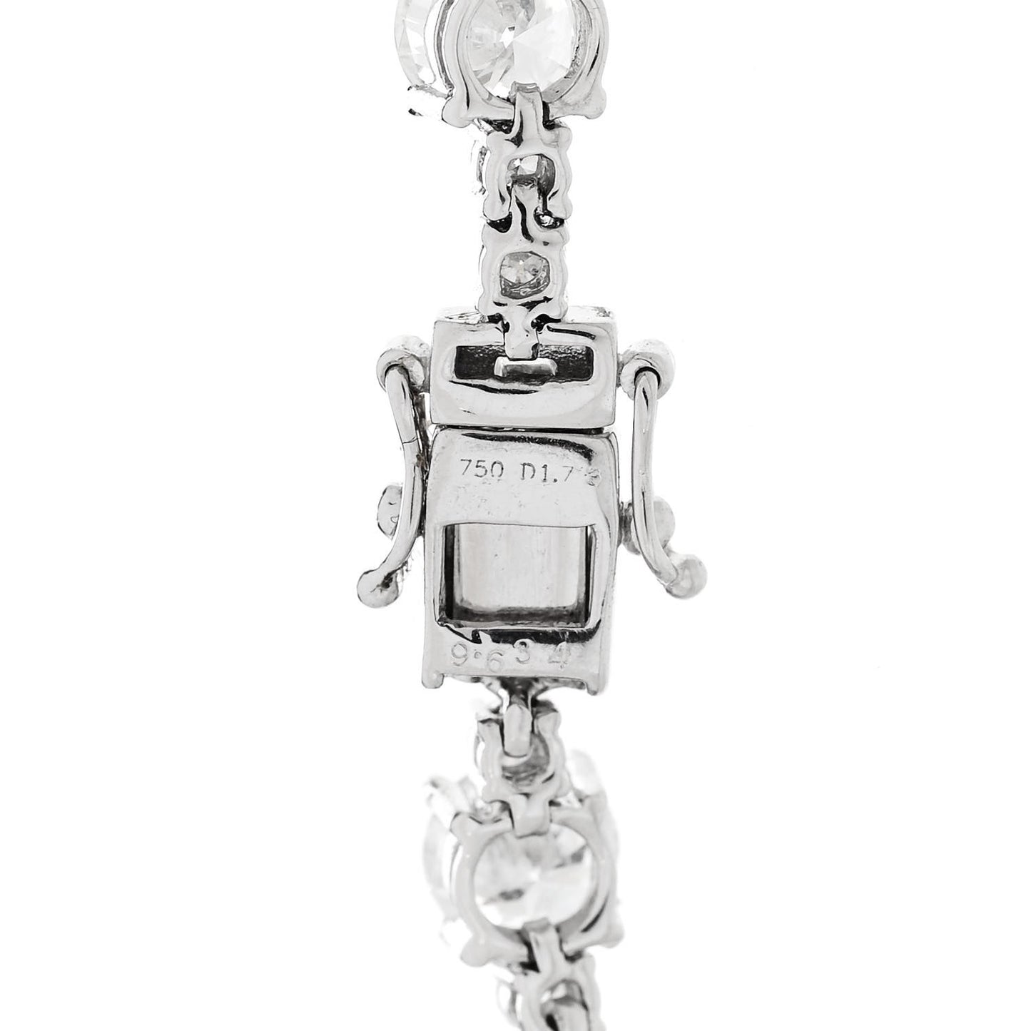 18K White Gold Diamond 11.36ctw Tennis Bracelet M