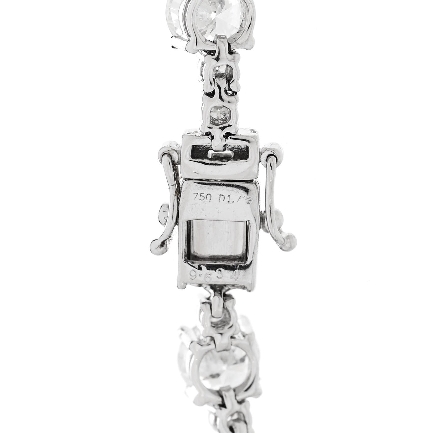 Parker & West by FASHIONPHILE 18K White Gold Diamond 11.36ctw Tennis Bracelet M 6 of 6